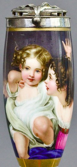 Sir Thomas Lawrence (1769-1830), Emily und Laura Calmady, Porzellanmalerei, Pfeifenkopf, B0134