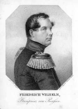 Auguste Hüssener (1789-1877), Kupferstich, Friedrich Wilhelm IV, nach Fr. Krüger, A0094