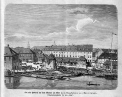 Berlin, Alter Packhof auf dem Werder um 1790, A0152