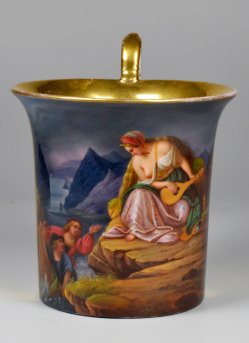 Carl Joseph Begas (1794 – 1884), Die Lureley, Porzellanmalerei, Tasse, D2192
