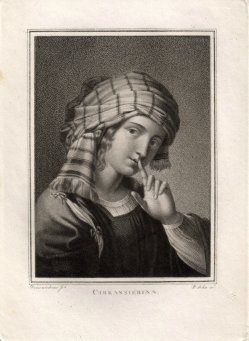 Friedrich John (1769-1843), Punktierstich, Cirkassierinn, nach Domenichino, D1771