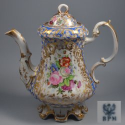 Buckauer Porzellanmanufaktur, Kaffeekanne um 1845, D0658-135-32