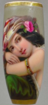 Constant Joseph Brochart (1816-1899), Die Perle des Harems, Porzellanmalerei, Pfeifenkopf, D1088