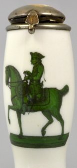 Daniel Chodowiecki (1726 – 1801), König Friedrichs II. zu Pferd, Porzellanmalerei, Pfeifenkopf, D1113