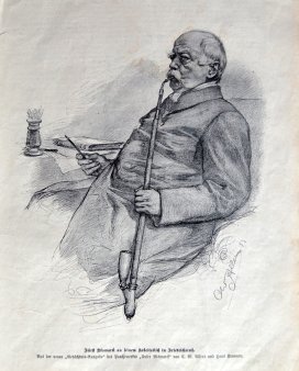 Christian Wilhelm Allers (1857-1915), Fürst Bismarck, Zeichnung 1893, D1657