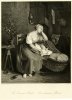 Albert Henry Payne (1812-1902), Die verlassene Mutter, Stahlstich nach Wappers, D1180