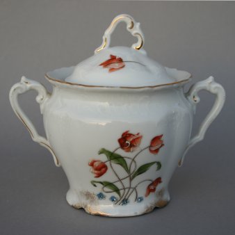 Buckauer Porzellanmanufaktur, Zuckerdose, um 1900, D0796-055-22