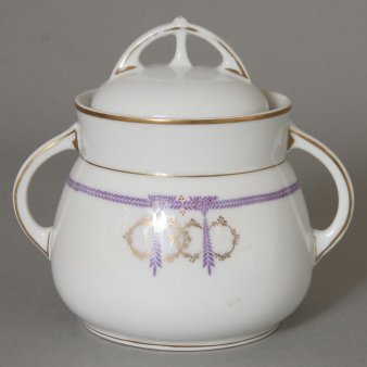 Buckauer Porzellanmanufaktur, Zuckerdose um 1907, D0532-020-20