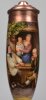 David Wilkie (1785-1841), Familienidylle beim Dame-Spiel, Porzellanmalerei, Pfeifenkopf, D2021