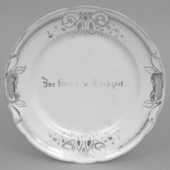 Buckauer Porzellanmanufaktur, Kuchenschale um 1886, D0399-015-00