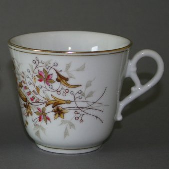 Buckauer Porzellanmanufaktur, Tasse und Untertasse um 1878, D0610-115-04