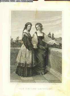 Cristian Hoffmeister (1818-1871), Stahlstich, Die beiden Leonoren nach C. Sohn, A0058