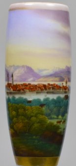Lindau am Bodensee 1841, Porzellanmalerei, Pfeifenkopf, D1979