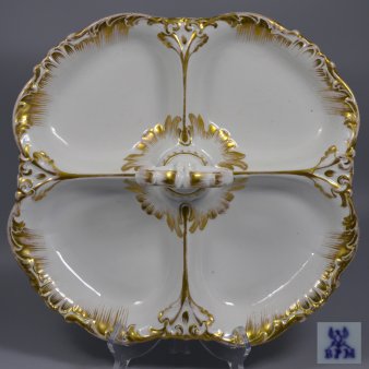 Buckauer Porzellanmanufaktur, Cabaret vierpassig um 1846, DD0698-162-00