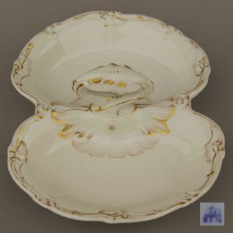 Buckauer Porzellanmanufaktur, Cabaret, zweipassig um 1860, D0903-254-00