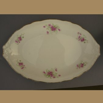 Buckauer Porzellanmanufaktur, ovale Schale um 1895, D0785-216-26