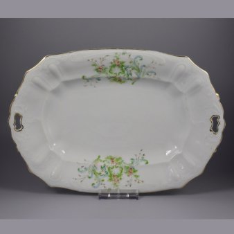 Buckauer Porzellanmanufaktur, Vorlegeplatte um 1897, D0725-048-25