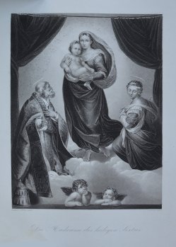 Andrew Duncan (1795-um 1845), Madonna des heiligen Sixtus, nach Raffael, Stahlstich, D1611-332
