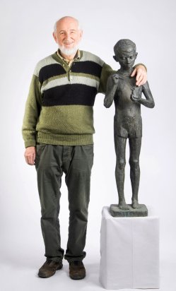 Dieter Borchhardt mit Jungem Plastiker im März 2016