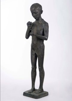 Dieter Borchhardt, Junger Plastiker 1963 und 1964, Bronze, Magdeburg und Berlin