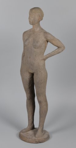 Dieter Borchhardt, Weiblicher Akt mit Dutt, Kleinplastik-1