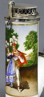 Johann Heinrich Ramberg (1763-1840), Don Giovanni, Porzellanmalerei, Pfeifenkopf, B0311