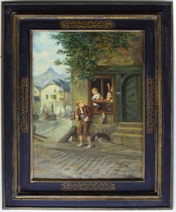 Carl Ehrenberg (1840-1914), Die Schulschwänzer, D1999-1