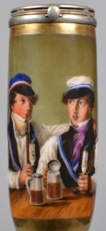 Corpsbrüder, Porzellanmalerei, Pfeifenkopf, D2072