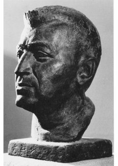 Dieter Borchhardt, Nicos Belojamin 1962, Bronze, Güsen