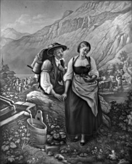 PPM 887 – Annäherung auf der Alm, sw