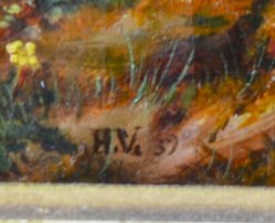 Witwe mit Kindern, Gemälde 1839, Monogrammist H.V., D2009-2