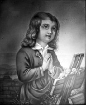 BPM 559 – Kind betend vor einem Grab