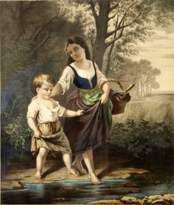 Georg Ludwig Wilhelm Arnould (1843-1913), Lithographie, „Geh Hänschen“ nach H. Werner um 1847, D1210