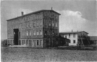 Buckauer Porzellanmanufaktur, um 1920, Arneburg, Bahnhof Kleinbahn