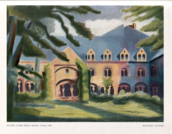 Franziska Wagner (1905-1986), Kloster Unser Lieben Frauen, Pastell, 1945