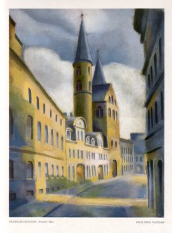 Franziska Wagner (1905-1986), Regierungsstraße, Pastell, 1944