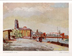 Herbert Stockmann (1913-1947), Alte Eisenbahnbrücke, Ölgemälde, 1934