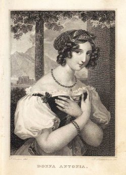 Josef Axmann (1793-1873), Donna Antonia, nach J.N. Ender, Kupferstich, A0111