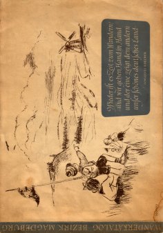 Heinz Bormann (1926-1974), Einband, Wanderkatalog Bezirk Magdeburg, Volk und Wissen Berlin, 1955