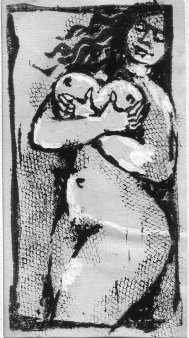 Heinz Bormann (1926-1974), Illustration, Groß, Die Nonne mit dem …, Eulensp-Verl, 1961-12