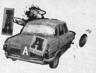 Heinz Bormann (1926-1974), Illustration, Donle, Totalschaden, Eulenspiegelverlag Berlin 1966, S13