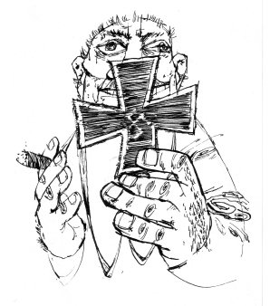 Heinz Bormann (1926-1974) Illustration, Opitz, O du mein Deutschland, Eulenspiegelverlag  1960, S33