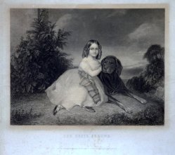 Albert Henry Payne  (1812 – 1902), Stahlstich, Der erste Freund, nach F.X. Winterhalter, D1661