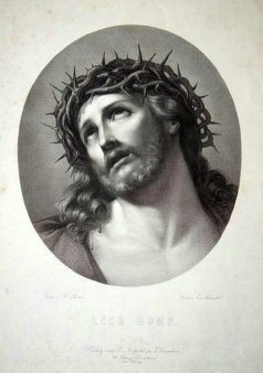 Eduard Mandel (1810–1882), Ecce Homo, nach Reni, Kupferstich, D1637