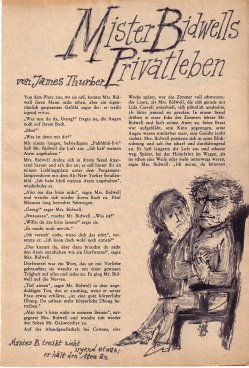 Das Magazin 64-01-25 James Thurber, Mister Bidwells Privatleben