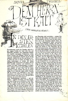 Das Magazin 64-11-10 James Thurber, Dem Herrn ist kalt