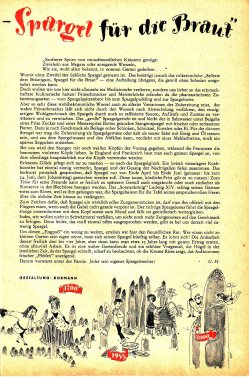 Das Magazin 55-06-57 G H, Sellerie dem Bräutigam-Spargel für die Braut