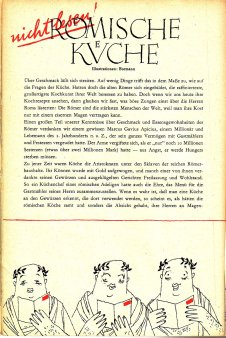 Das Magazin 56-09-58 Römische Küche
