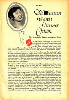 Das Magazin 56-11-61 Heyer, Die Frauen waren immer schön
