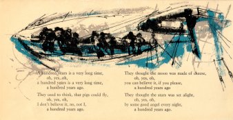 Heinz Bormann (1926 – 1974), Illustration Shanties, Tischkalender, Schiffsmaklerei Rostock, 1969-7